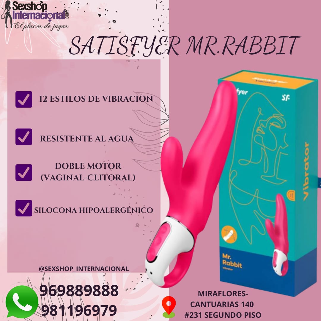 SATISFYER MR.RABBIT - DOBLE ESTIMULACION SEXSHOP MIRAFLORES 981196979 